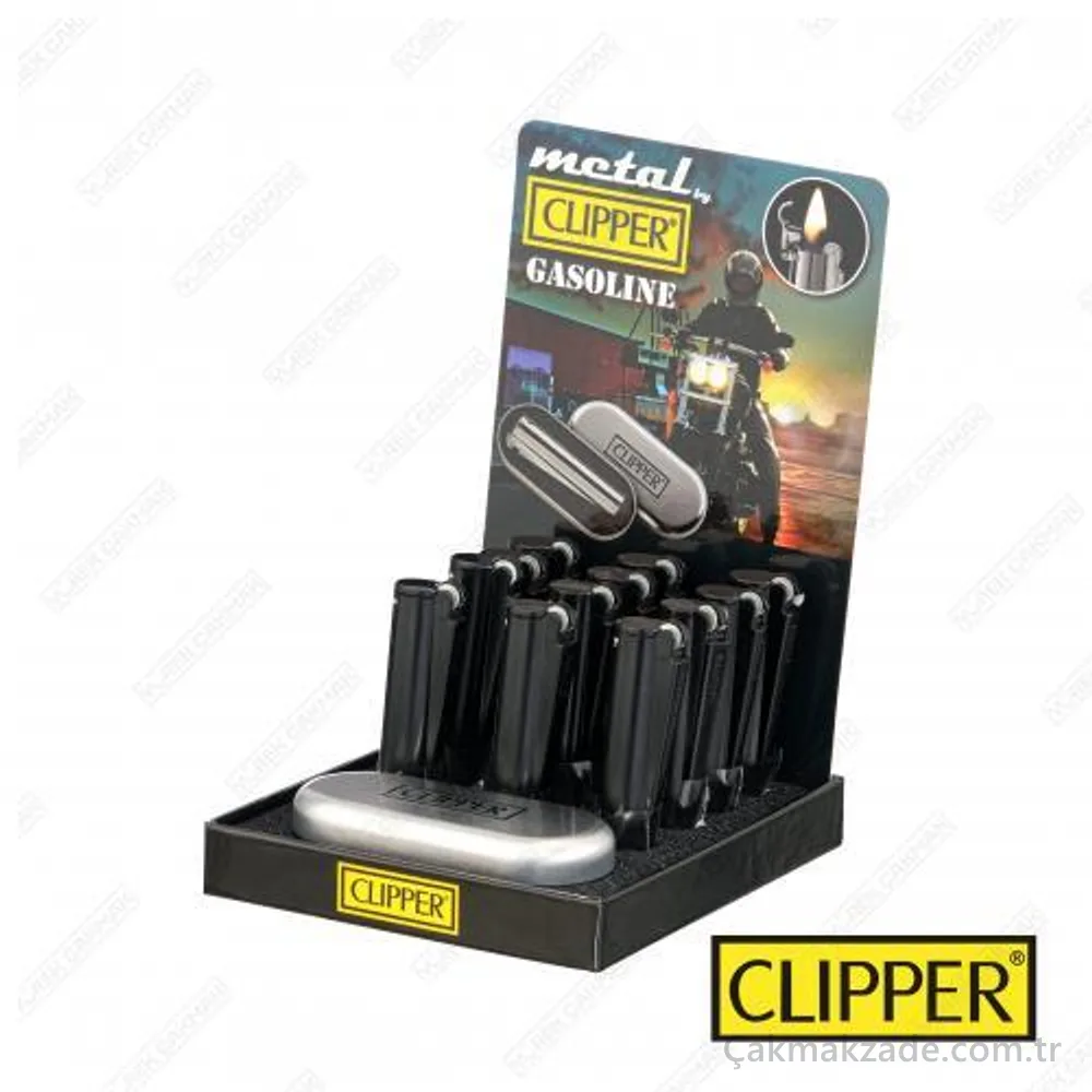 Clipper Benzinli Metal Çakmak — toptan çakmak