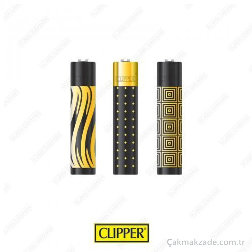 Clipper Taşlı Metal Elegant Çakmak — toptan çakmak